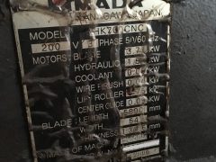 【中古機械案内】バンドソー/アマダ/HK-700CNC/2000の写真05 【中古機械案内】バンドソー/アマダ/HK-700CNC/2000の写真05