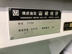 【Sold Out】【売切れ】【中古機械】NCフライス盤/山崎技研/YZ-400SG ATC/2018年式の写真09 【Sold Out】【売切れ】【中古機械】NCフライス盤/山崎技研/YZ-400SG ATC/2018年式の写真09